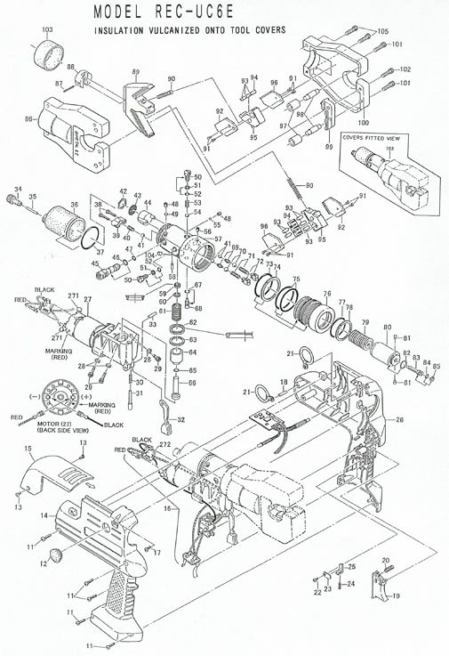 diagram of spares for REC-UC6E