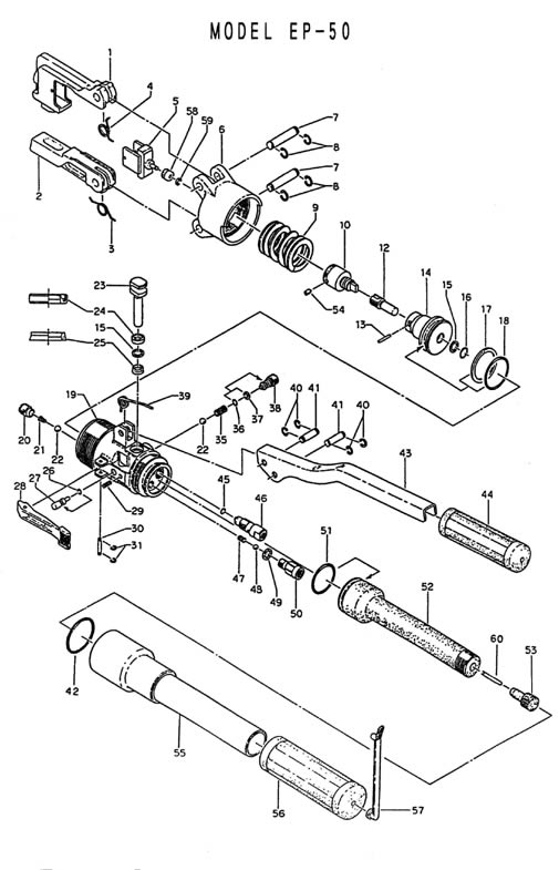 diagram of spares for EP-50