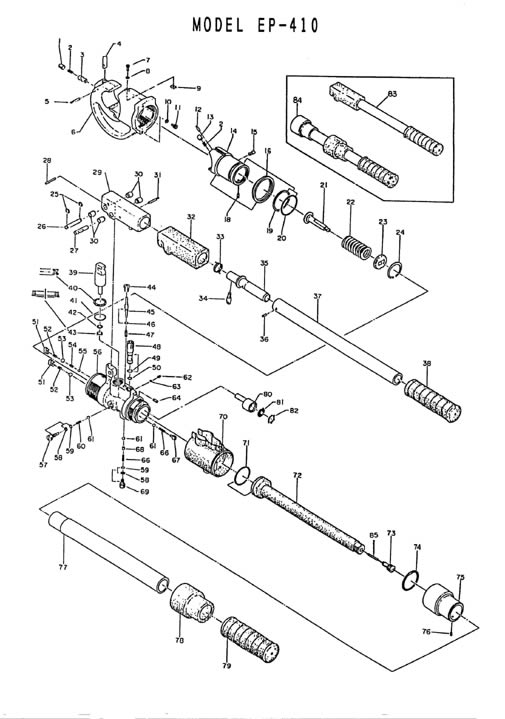 diagram of spares for EP-410