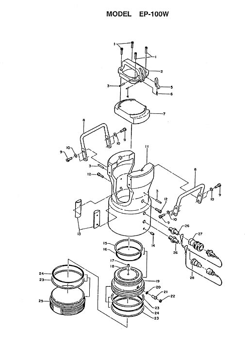 diagram of spares for EP-100W