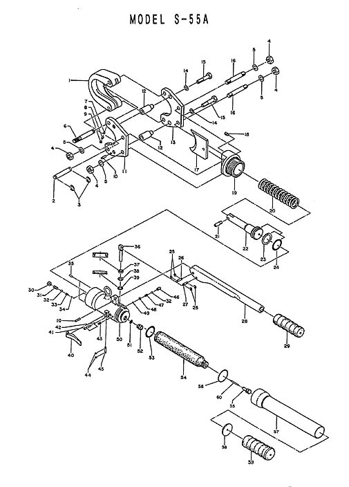 diagram of spares for S-55A