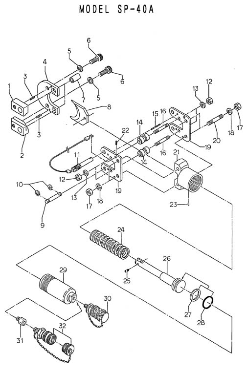 diagram of spares for SP-40A