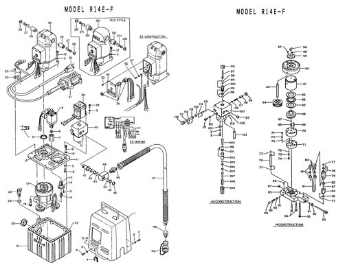 diagram of spares for R14E-HL